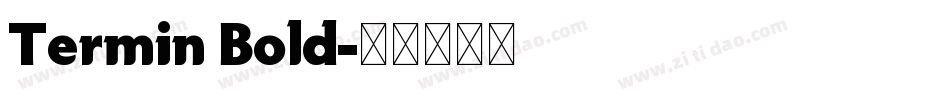 Termin Bold字体转换